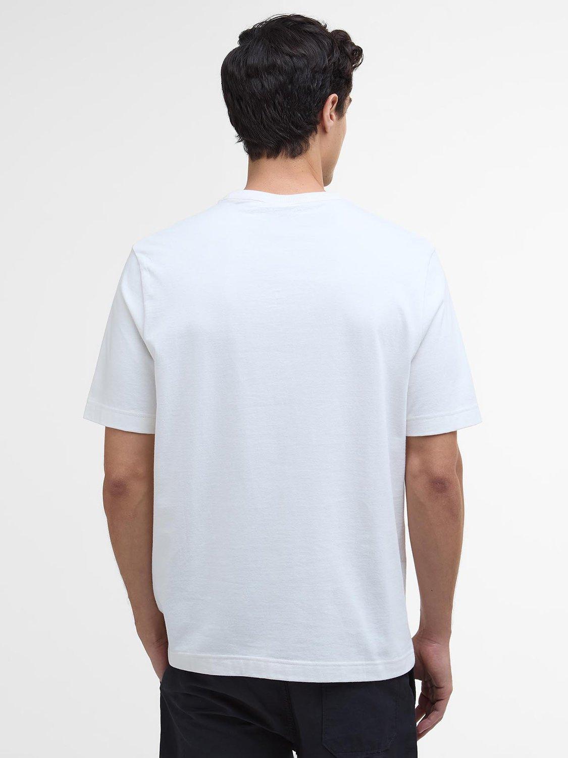 Product image 2 of 5, which shows Barbour International Bento Cotton T-Shirt, Whisper White, S