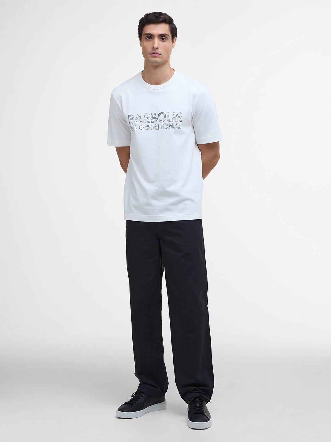 Product image 3 of 5, which shows Barbour International Bento Cotton T-Shirt, Whisper White, S