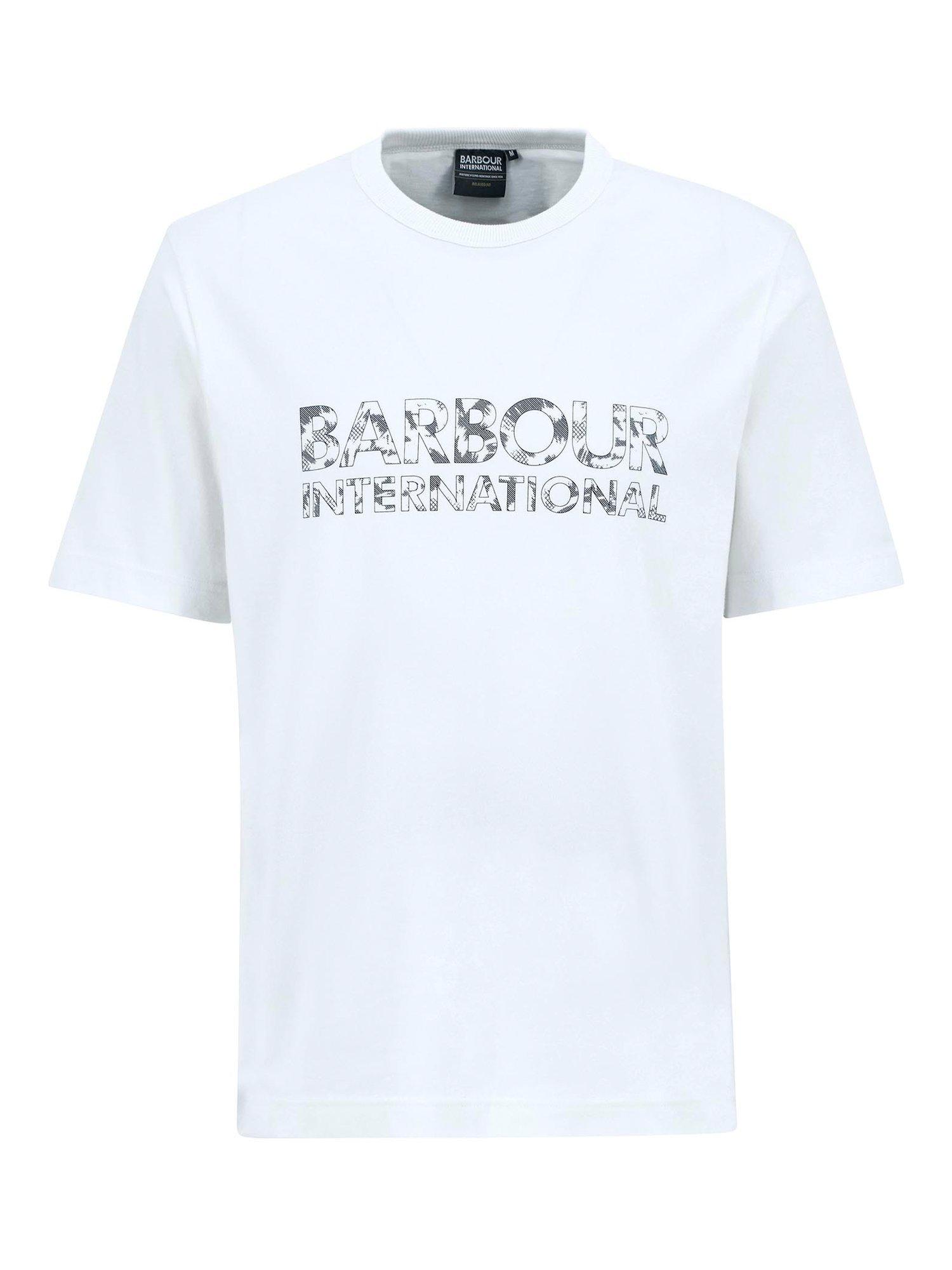Product image 4 of 5, which shows Barbour International Bento Cotton T-Shirt, Whisper White, S