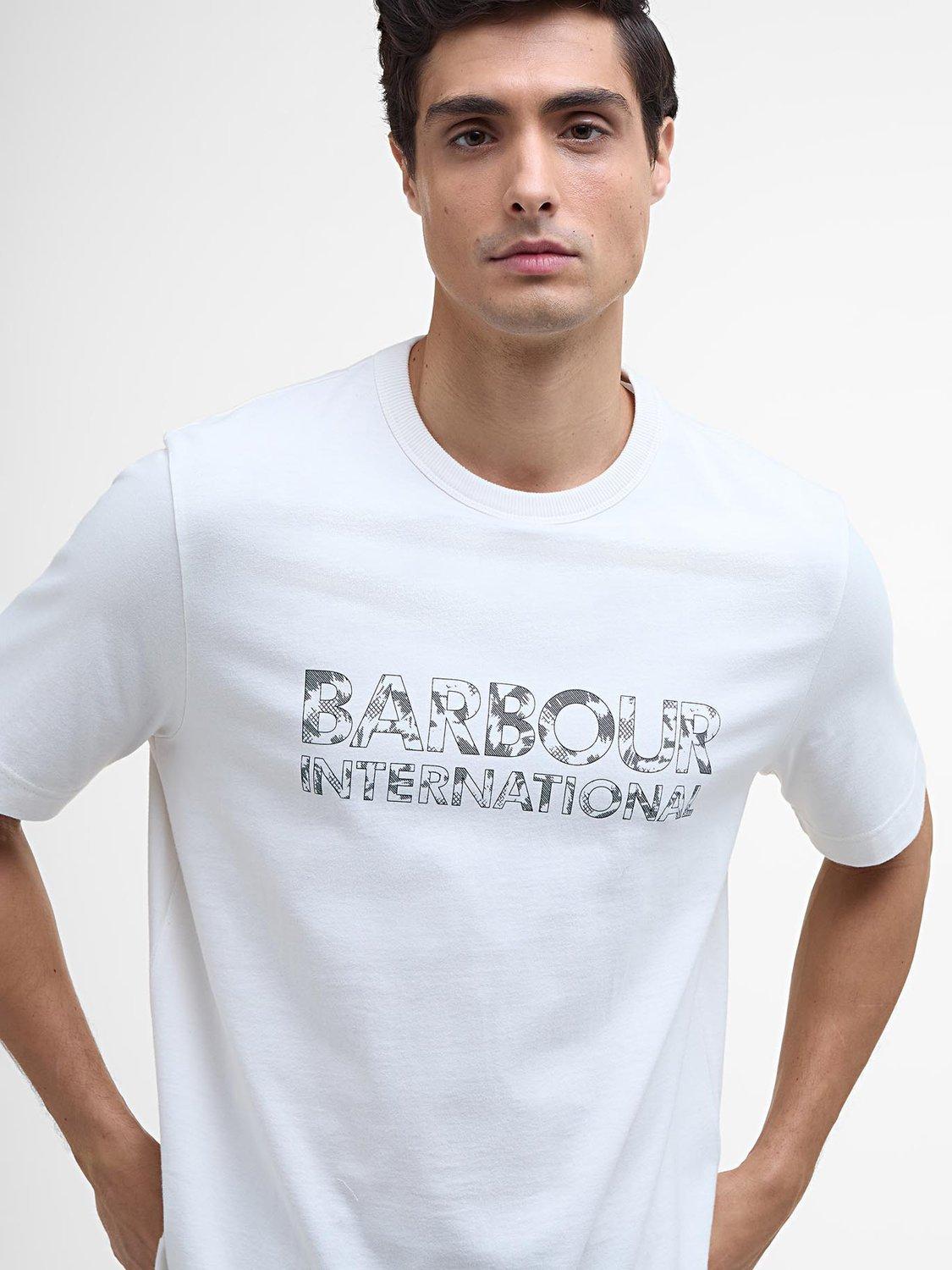 Product image 5 of 5, which shows Barbour International Bento Cotton T-Shirt, Whisper White, S