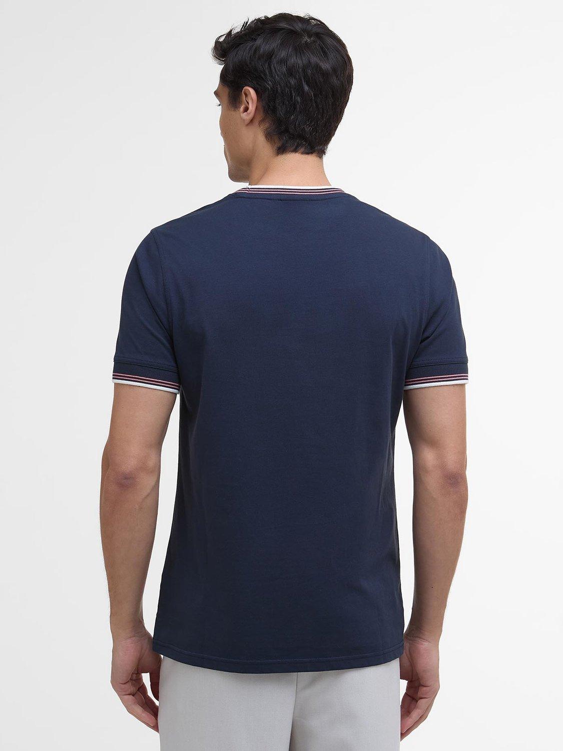 Product image 2 of 6, which shows Barbour International Ethan Cotton T-Shirt, Navy, S