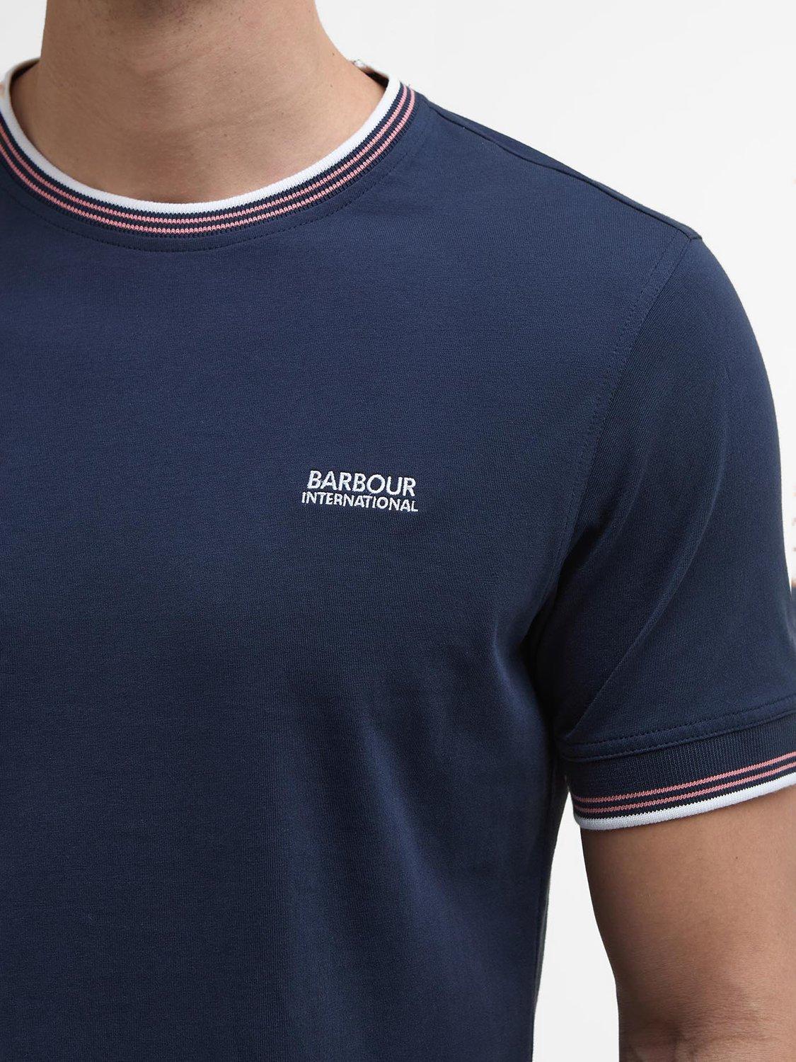 Product image 6 of 6, which shows Barbour International Ethan Cotton T-Shirt, Navy, S