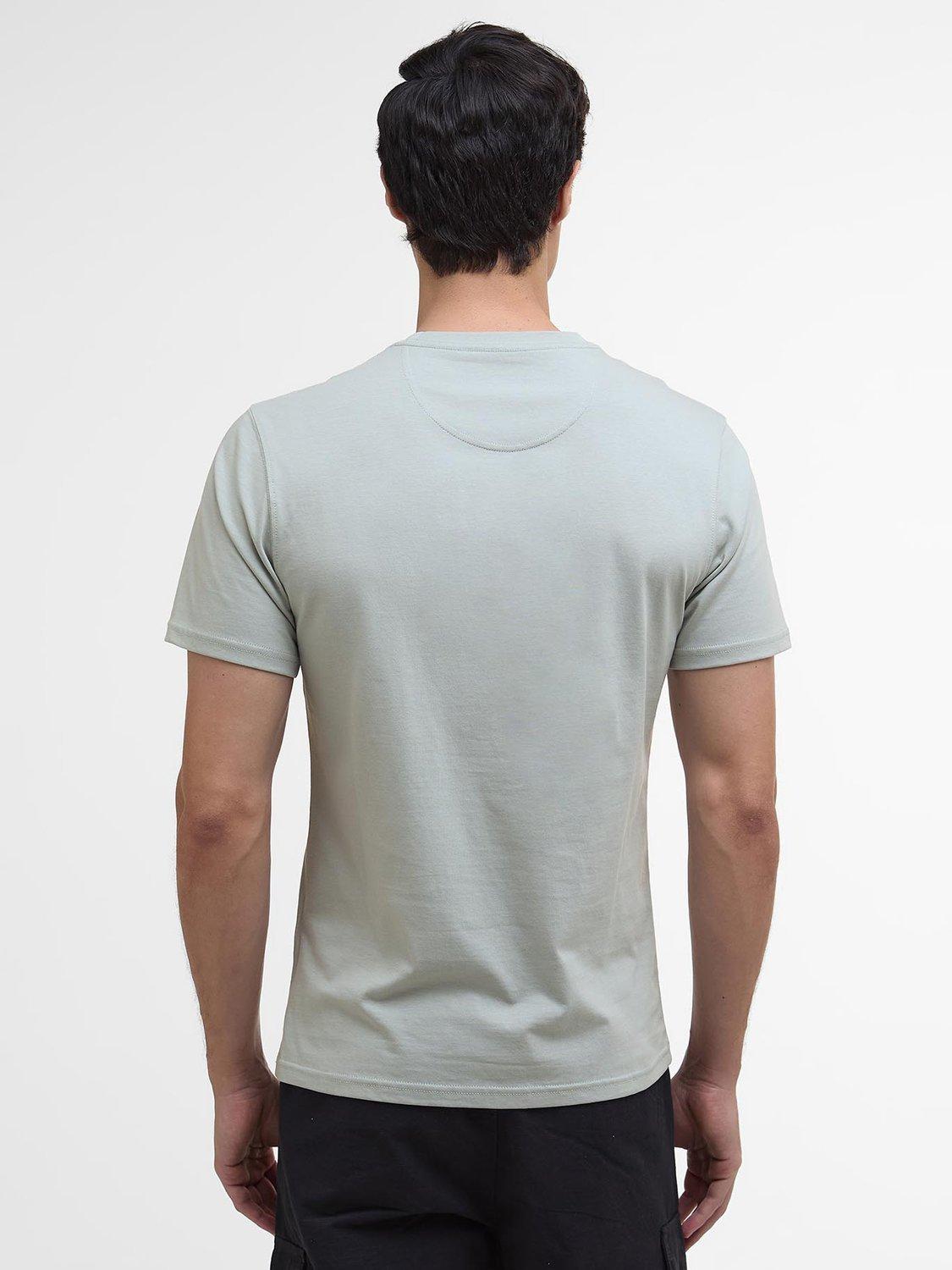 Product image 2 of 6, which shows Barbour International Logo Cotton T-Shirt, Mineral Grey, S