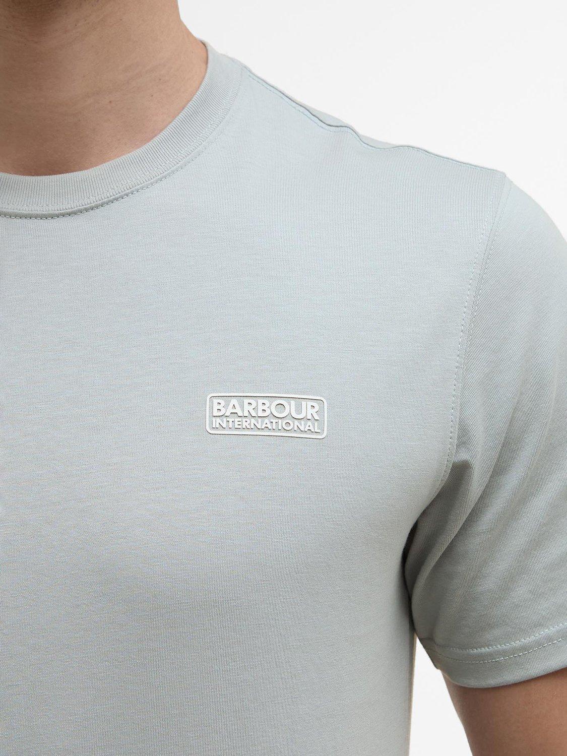 Product image 6 of 6, which shows Barbour International Logo Cotton T-Shirt, Mineral Grey, S