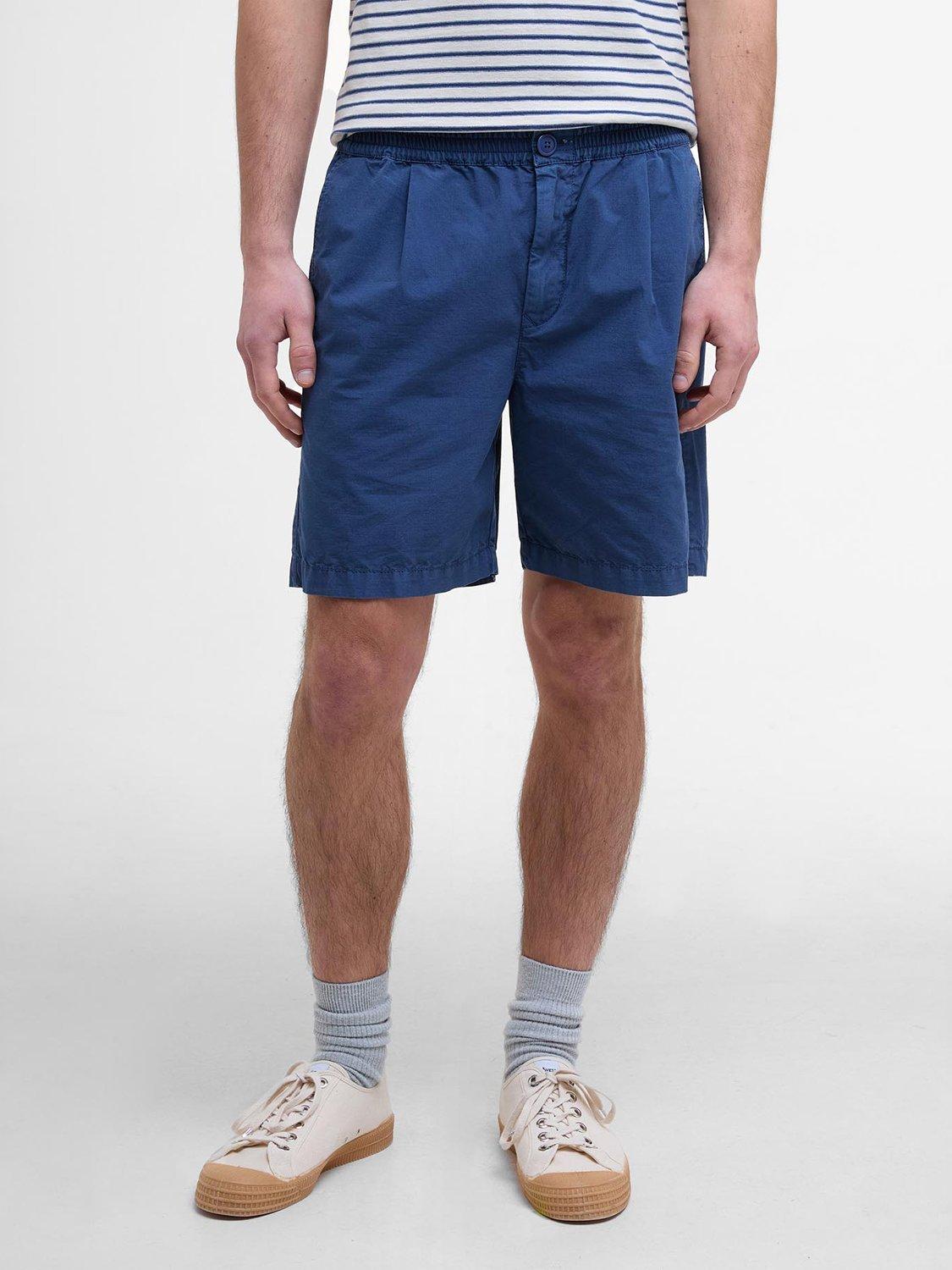 Product image 3 of 6, which shows Barbour Rickfell Cotton Shorts, Dark Denim, S