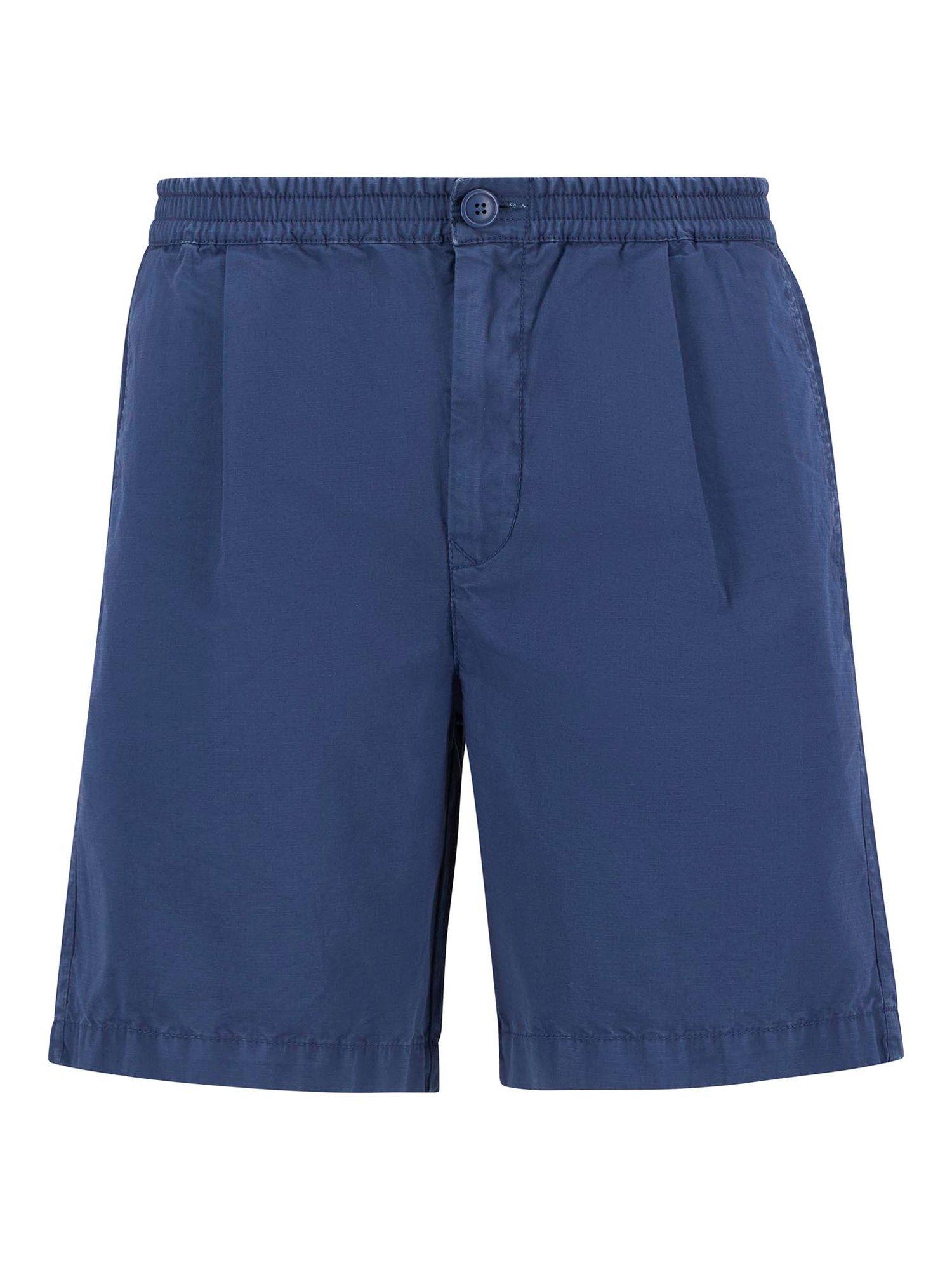 Product image 4 of 6, which shows Barbour Rickfell Cotton Shorts, Dark Denim, S