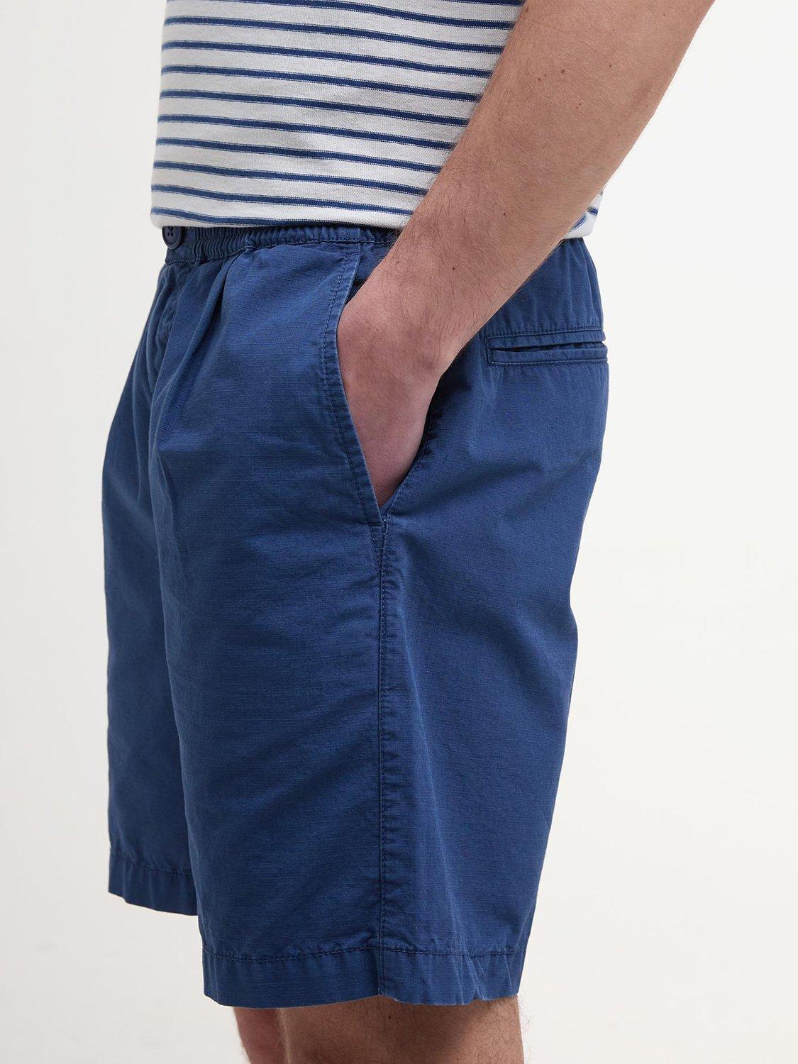 Product image 5 of 6, which shows Barbour Rickfell Cotton Shorts, Dark Denim, S