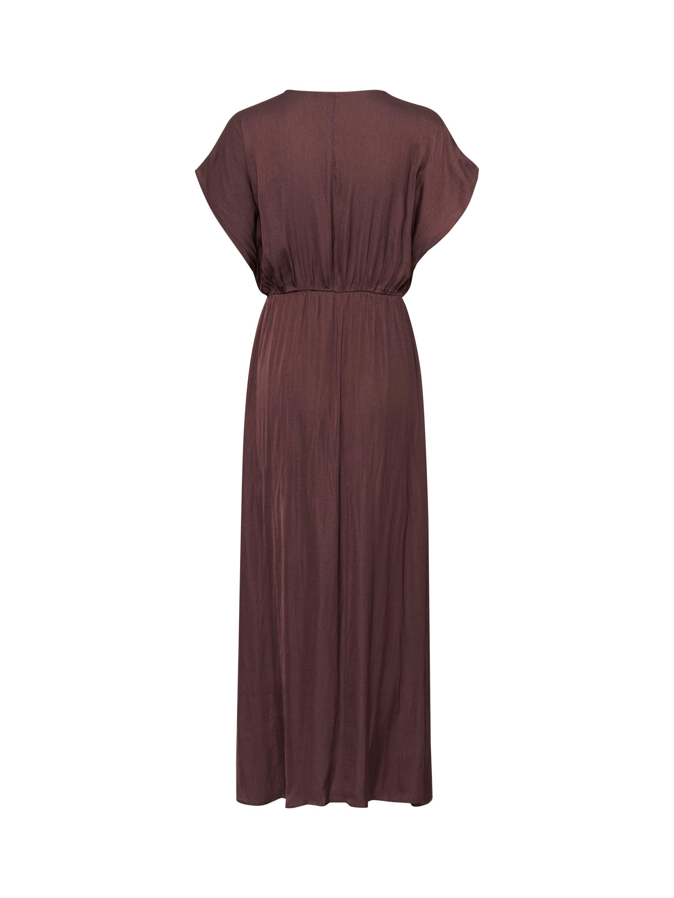 Product image 6 of 6, which shows KAFFE Alliie A-Line Maxi Dress, Mid Red, 18