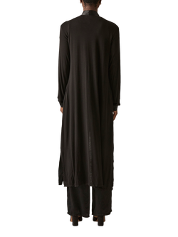 James Lakeland Long Satin Cardigan - view 2, Black