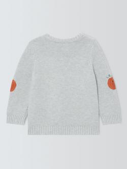 John Lewis Baby Knitted Pumpkin Jumper, Natural - view 2, Natural