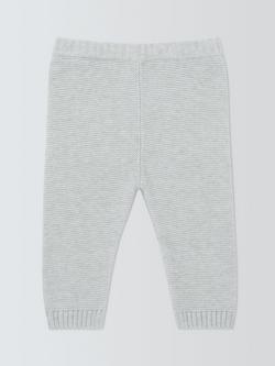 John Lewis Baby Knitted Pumpkin Leggings, Natural - view 2, Natural