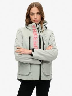 Superdry Hooded Ultimate Tech Windbreaker Jacket, Puritan Grey, Puritan Grey