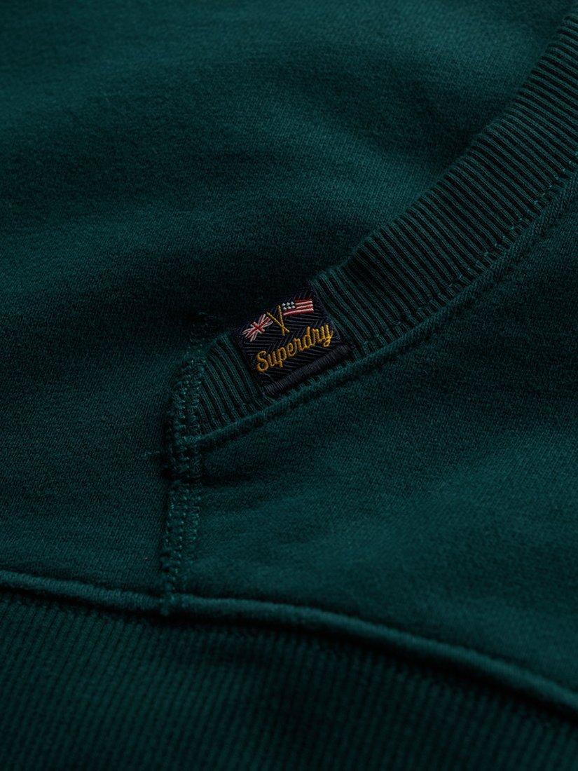 Product image 5 of 5, which shows Superdry Athletic Essentials Relaxed Hoodie, Dark Pine Green, 8