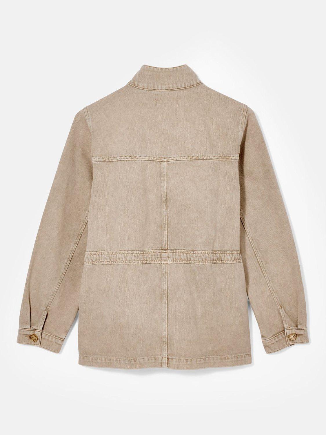 Product image 8 of 8, which shows Mint Velvet Utility Denim Jacket, Natural, L