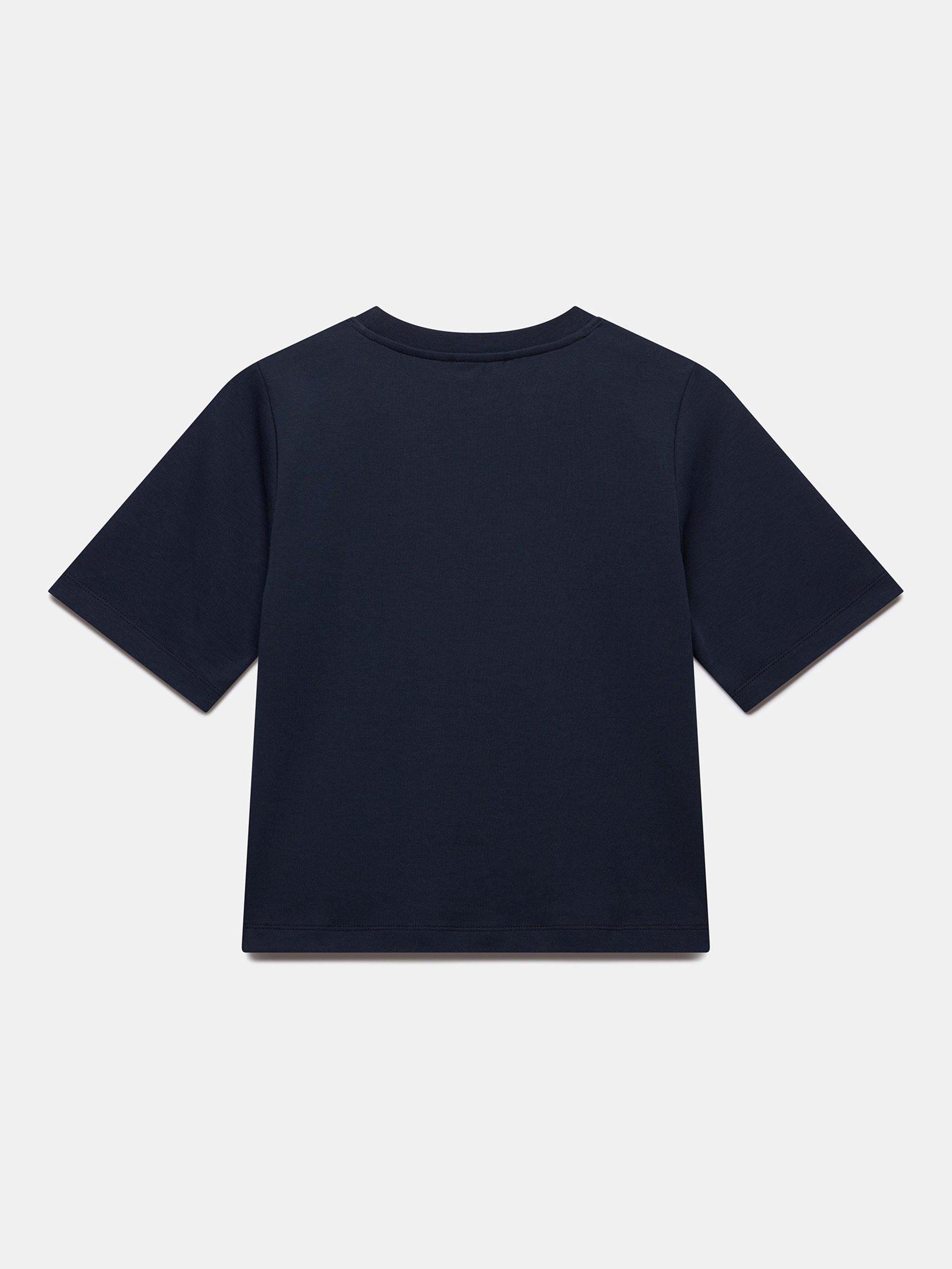 Product image 7 of 7, which shows Mint Velvet Ultimate Round Neck T-Shirt, Blue Navy, L