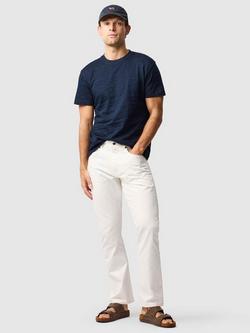 Rodd & Gunn Leith Valley Cotton Slim Fit Abstract T-Shirt - view 2, Navy