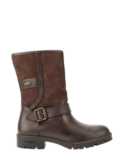 Dubarry Leopards Town Leather Ankle Boots, Brown, Brown