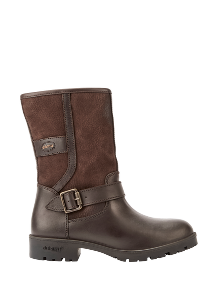 Dubarry Leopards Town Leather Ankle Boots, Brown, Brown