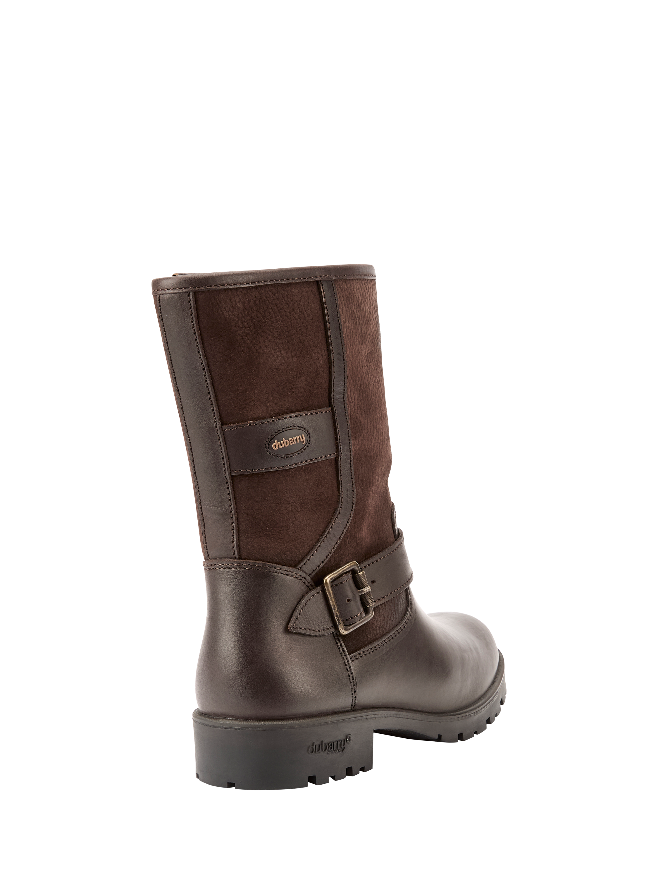 Product image 3 of 6, which shows Dubarry Leopards Town Leather Ankle Boots, Brown, 4