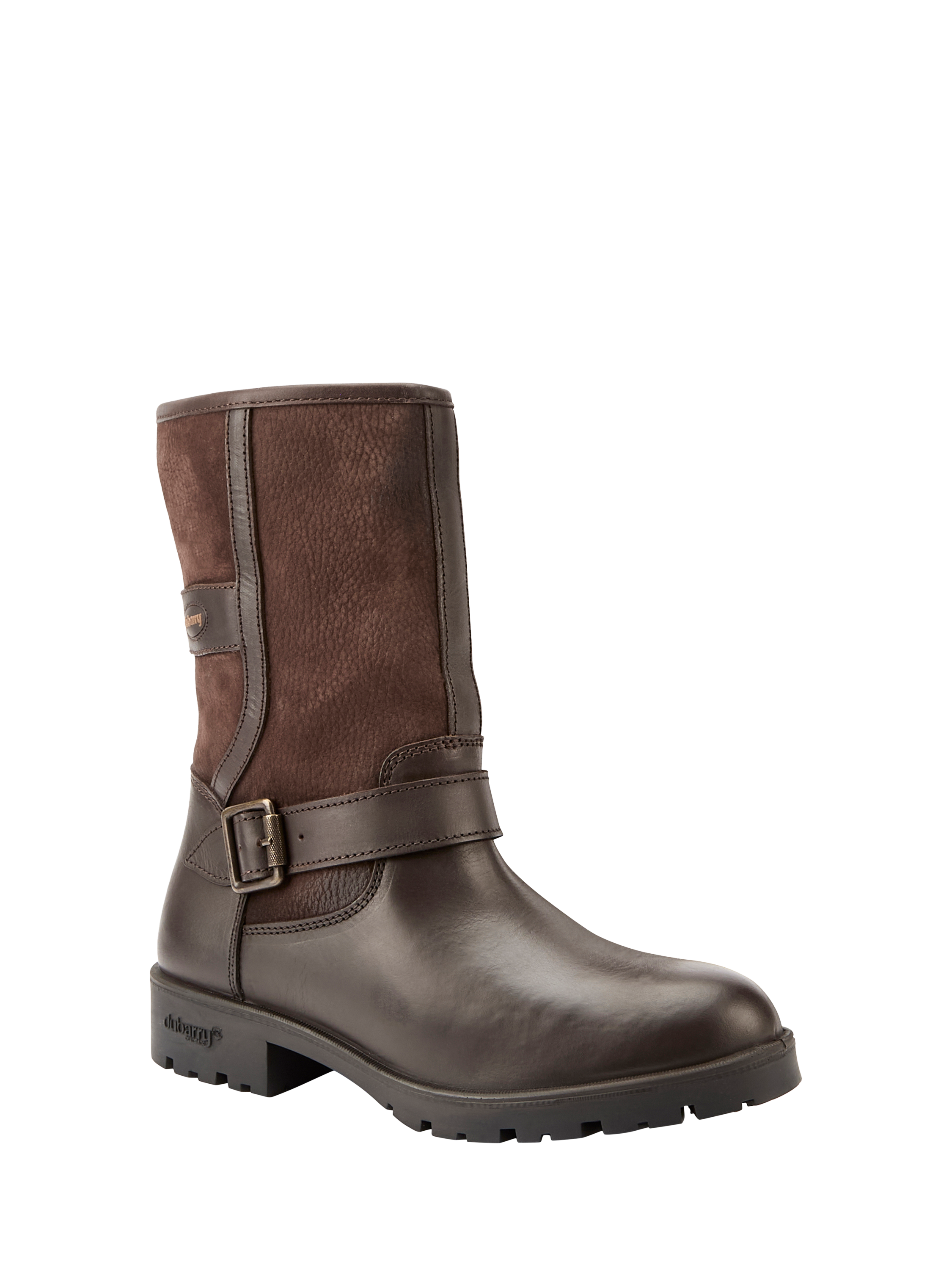 Product image 6 of 6, which shows Dubarry Leopards Town Leather Ankle Boots, Brown, 4