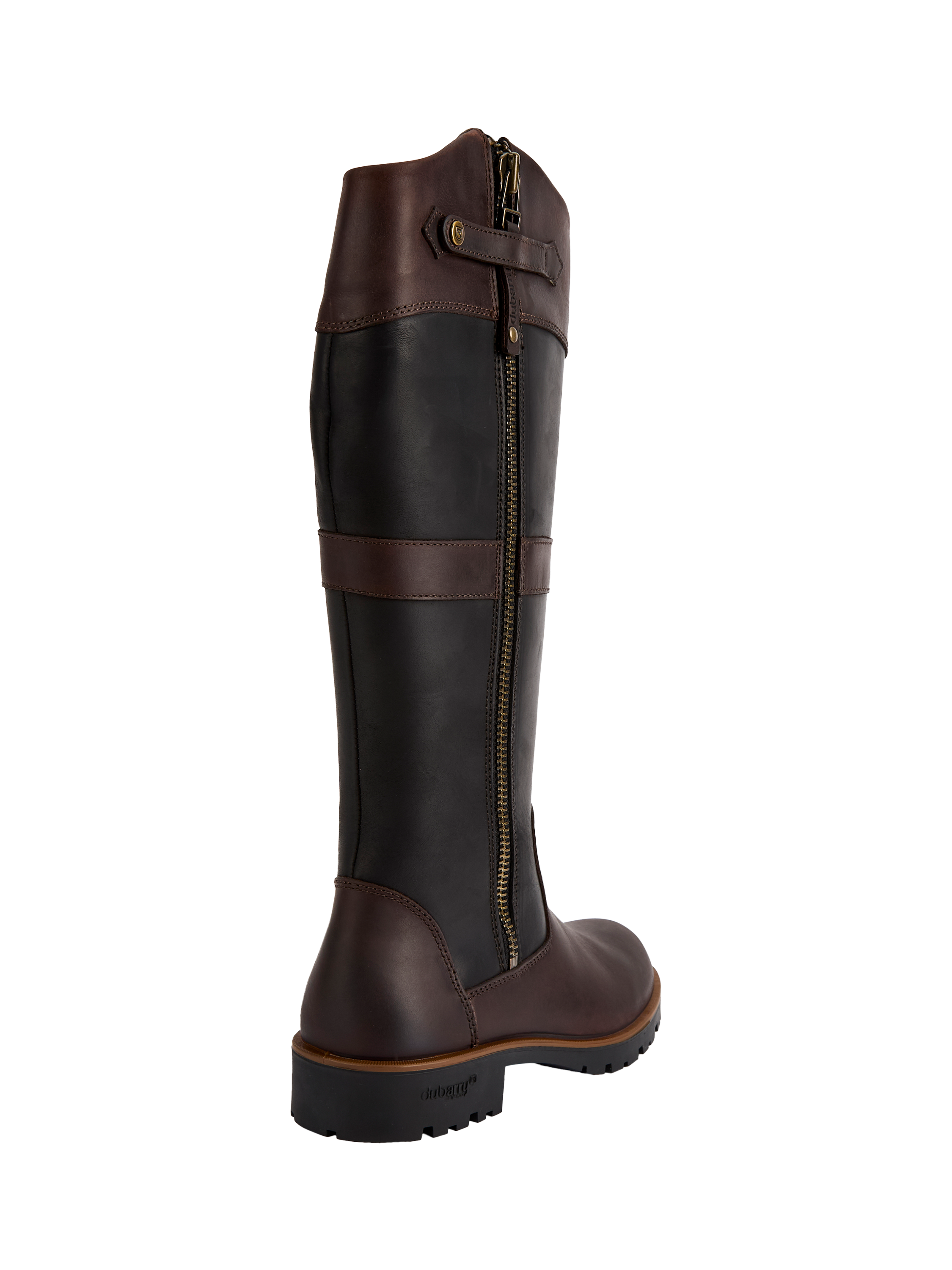 Product image 3 of 6, which shows Dubarry Roundstone Leather Knee High Boots, Black/Brown, 4