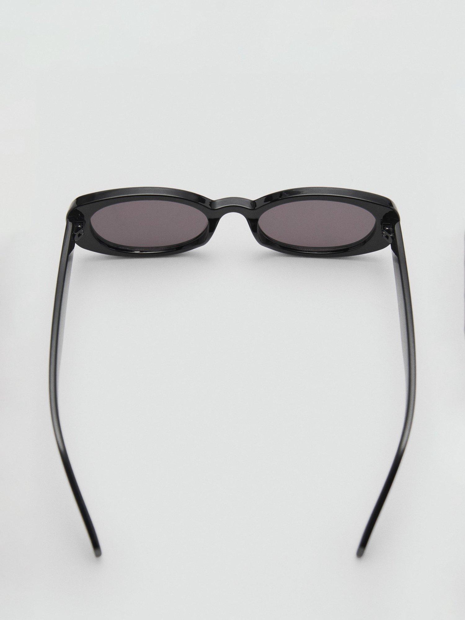 Product image 3 of 4, which shows Mango Marli Women's Oval Sunglasses, Black, One Size