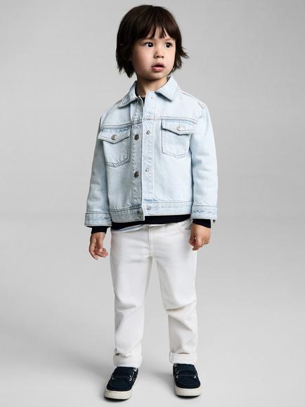 Mango Kids' Paul Jacket, Open Blue - view 2, Open Blue