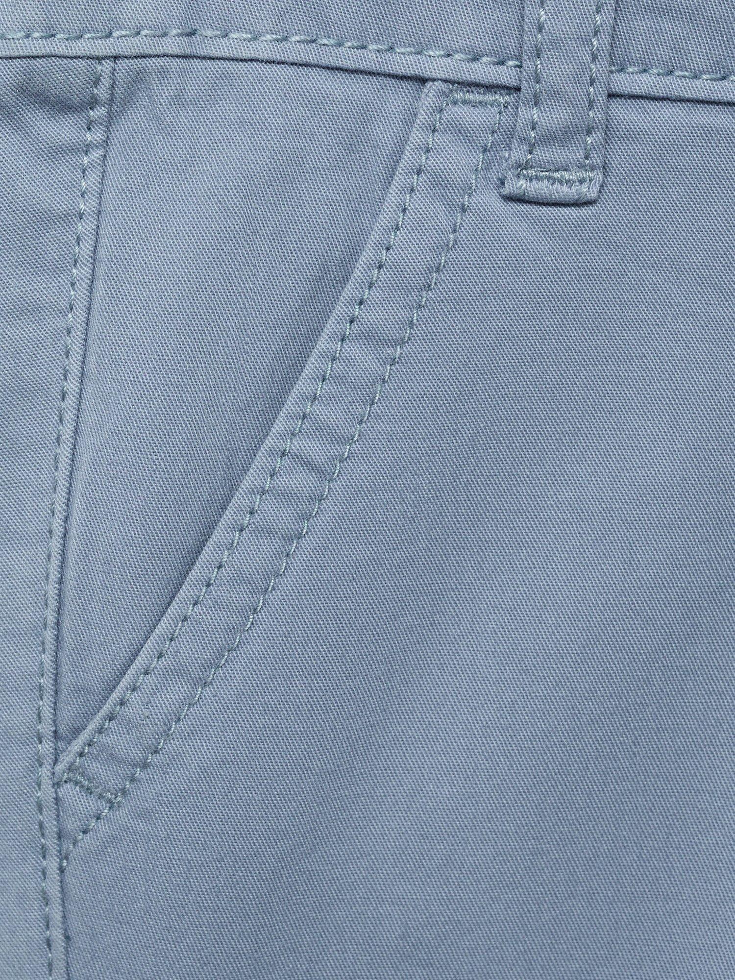Product image 4 of 5, which shows Mango Kids' Aruba Chino Shorts, Medium Blue, 12-18 months