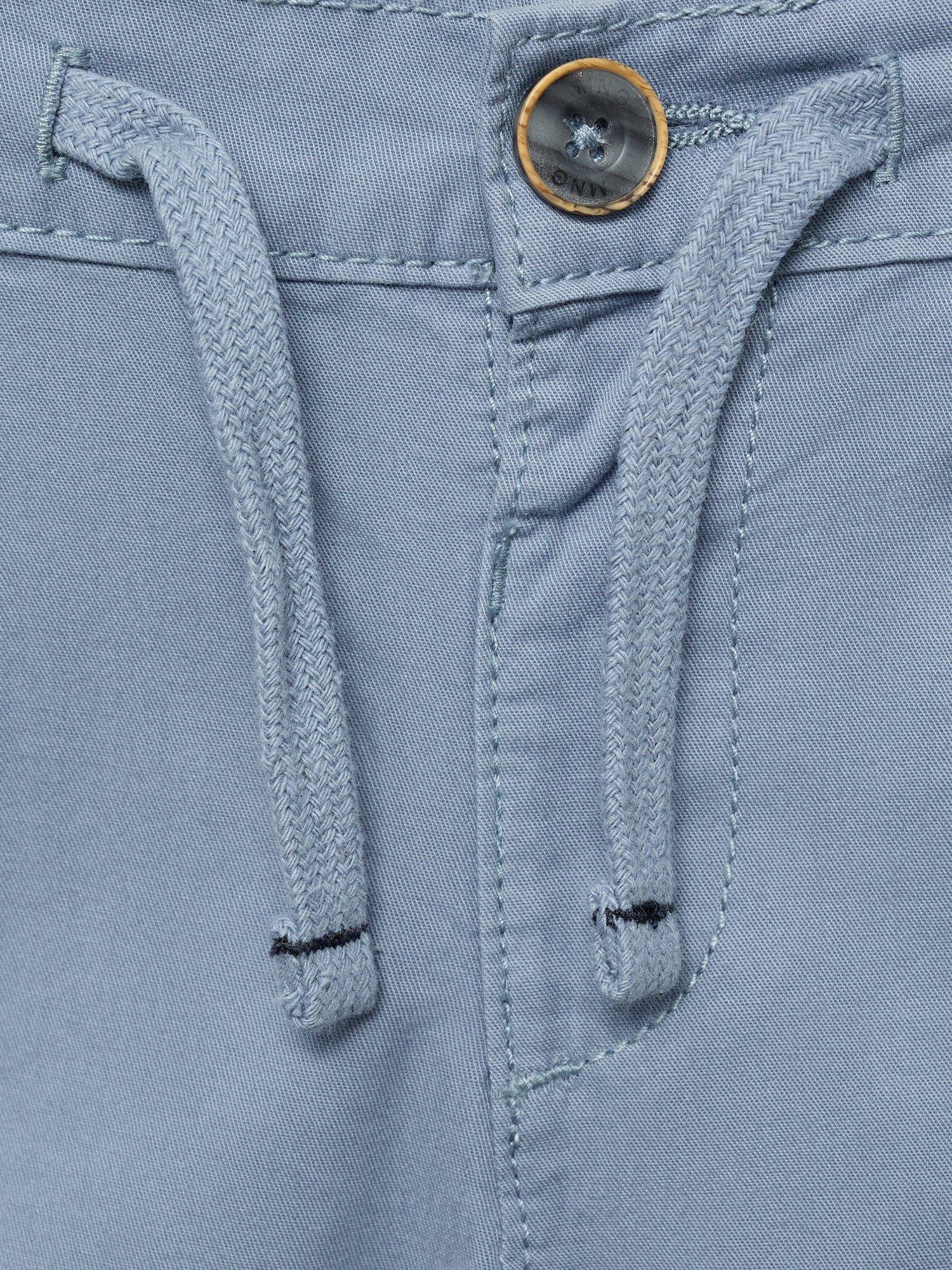 Product image 5 of 5, which shows Mango Kids' Aruba Chino Shorts, Medium Blue, 12-18 months
