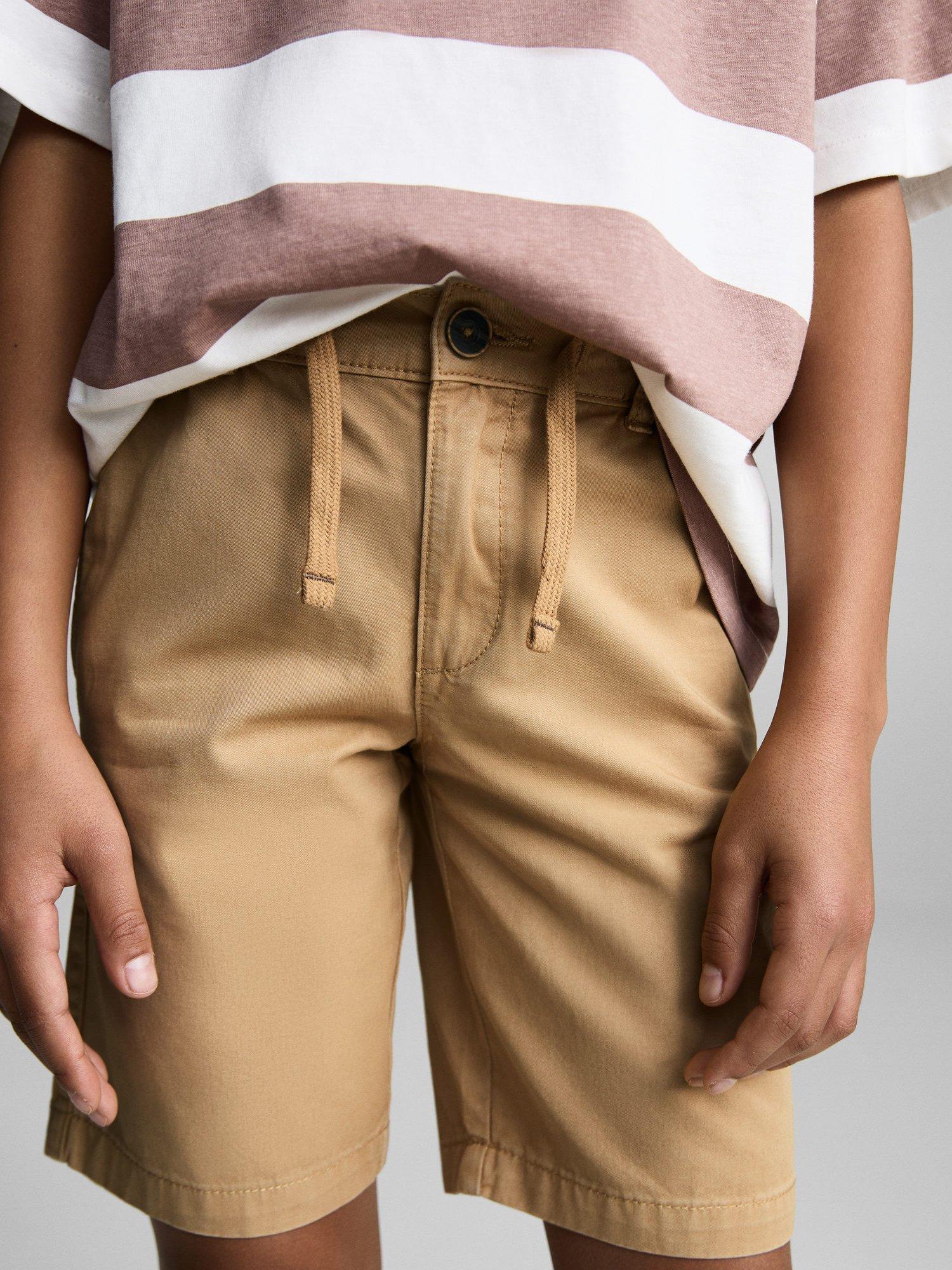 Product image 1 of 4, which shows Mango Kids' Aruba Chino Shorts, Medium Yellow, 6 years