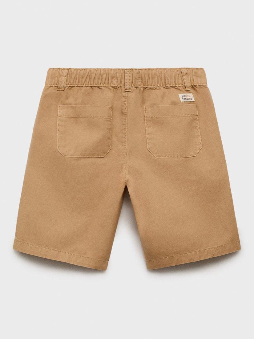 Product image 4 of 4, which shows Mango Kids' Aruba Chino Shorts, Medium Yellow, 6 years