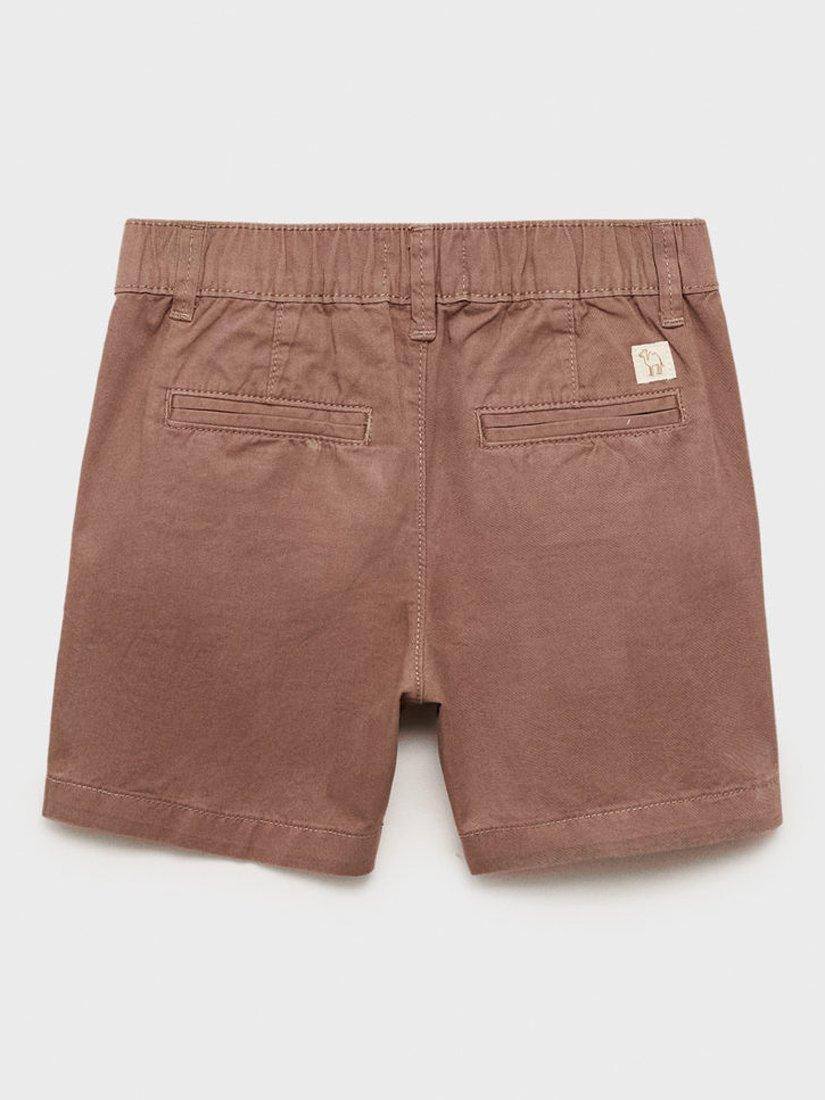 Product image 2 of 4, which shows Mango Kids' Belice Chino Shorts, Medium Orange, 9-12 months