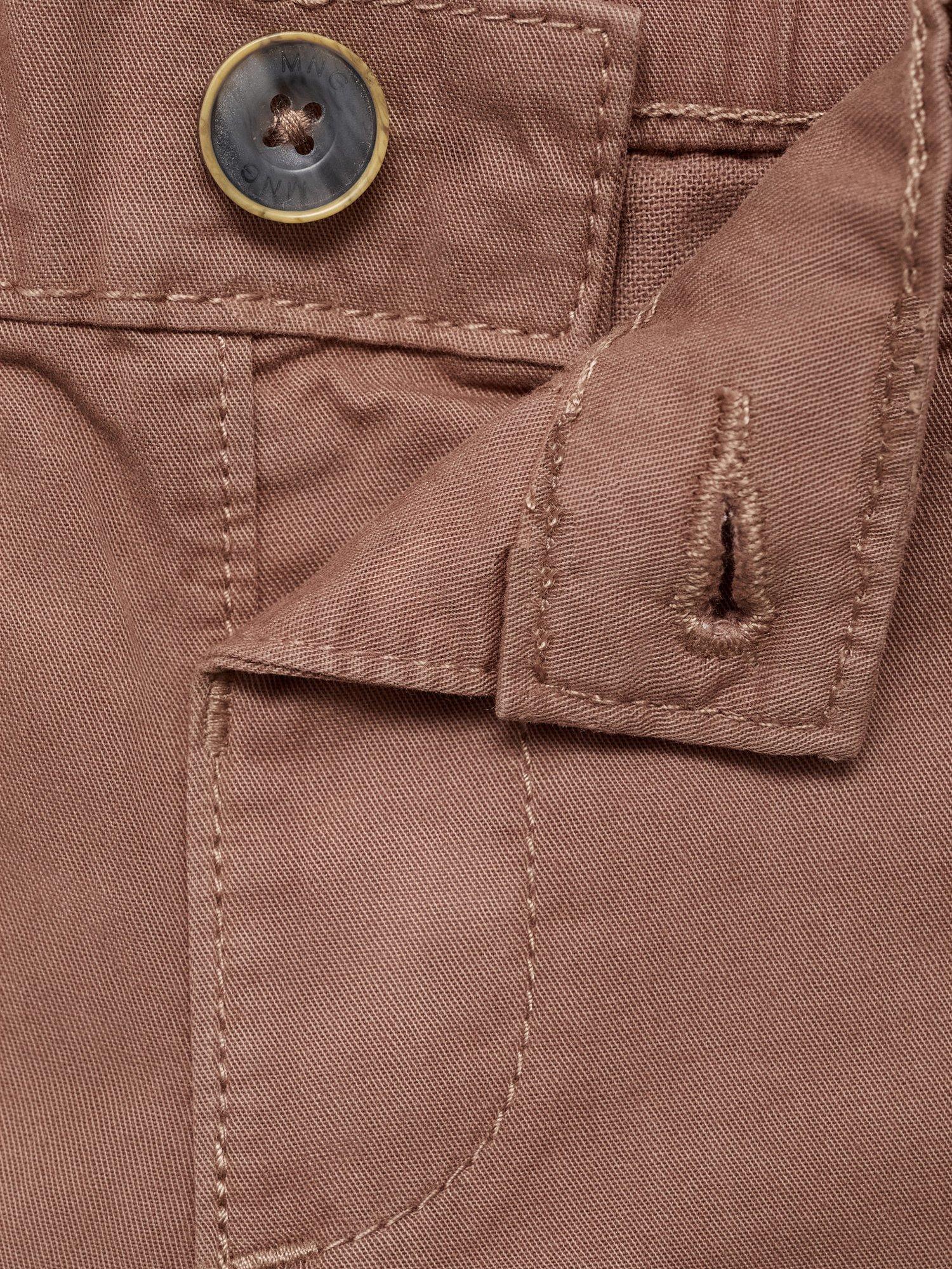 Product image 4 of 4, which shows Mango Kids' Belice Chino Shorts, Medium Orange, 9-12 months