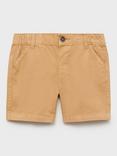 Mango Kids' Belice Chino Shorts, Medium Yellow