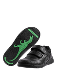 ToeZone Kids' Luca Leather Dinosaur School Shoes