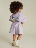 Claude & Co Kids' Emmi Cotton Striped Shorts, Lilac