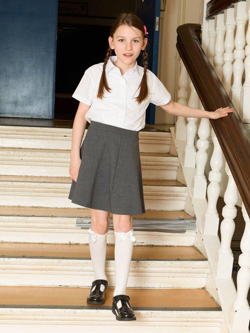Product image 5 of 10, which shows ToeZone Lilo Patent Leather Rip Tape Unicorn School Shoes, Black, 6 Jnr