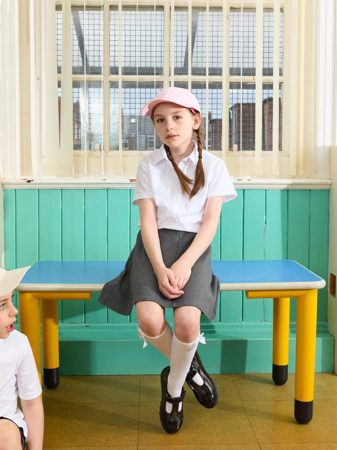 Product image 7 of 10, which shows ToeZone Lilo Patent Leather Rip Tape Unicorn School Shoes, Black, 6 Jnr