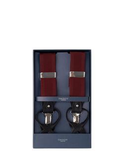 Hackett London Combi Braces, Burgundy Red - view 2, Burgundy Red