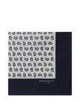Hackett London Linen Paisley Handkerchief, White