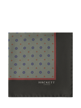 Hackett London Silk Floral Handkerchief, Green
