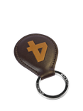 Hackett London 1 Leather Keychain, Brown