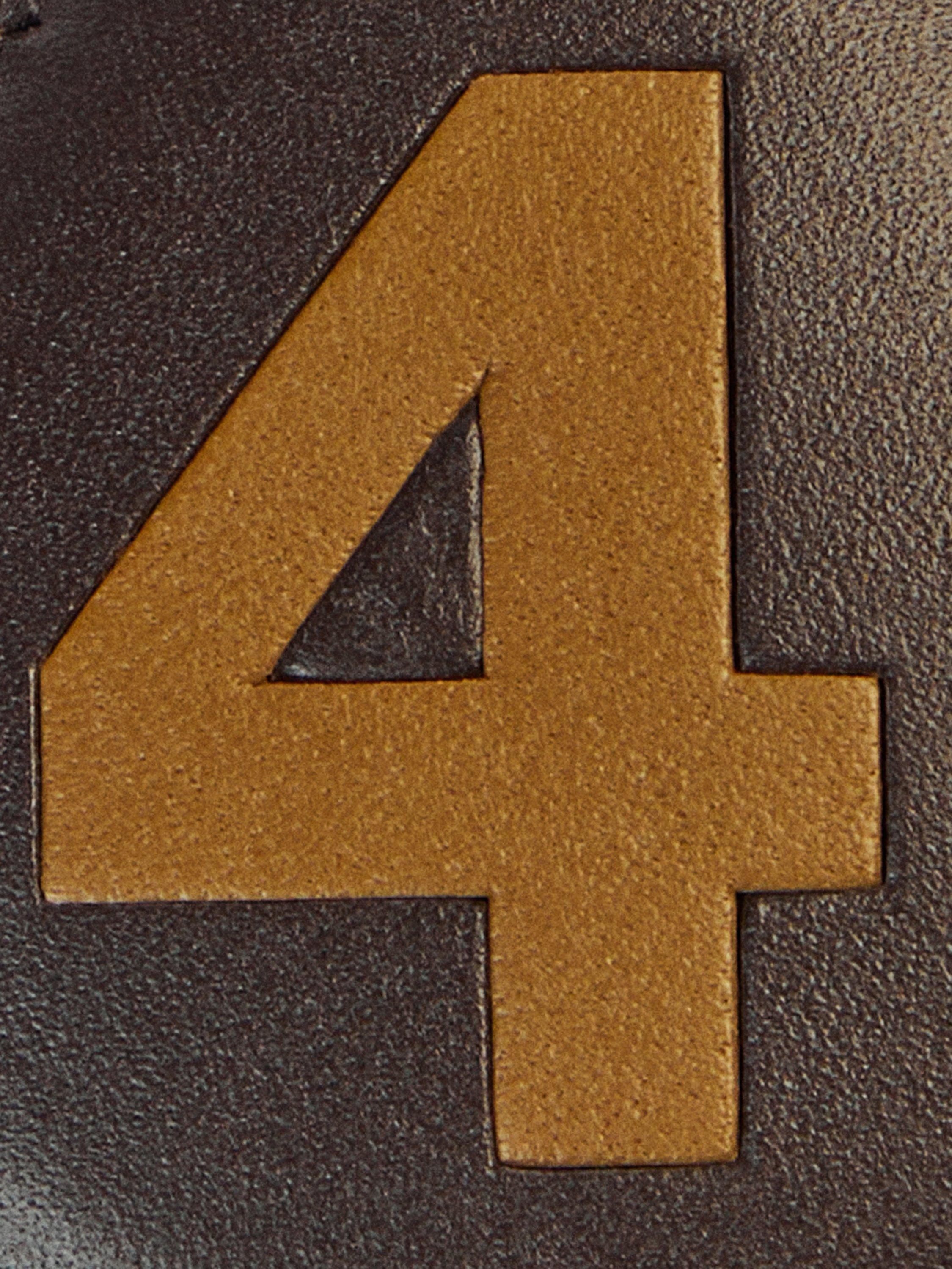 Product image 4 of 4, which shows Hackett London 1 Leather Keychain, Brown