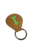Hackett London 1 Leather Keychain, Brown/Green