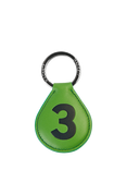 Hackett London 3 Leather Keychain, Green