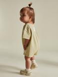 Claude & Co Kids' Opal Cotton Striped Romper, Sage
