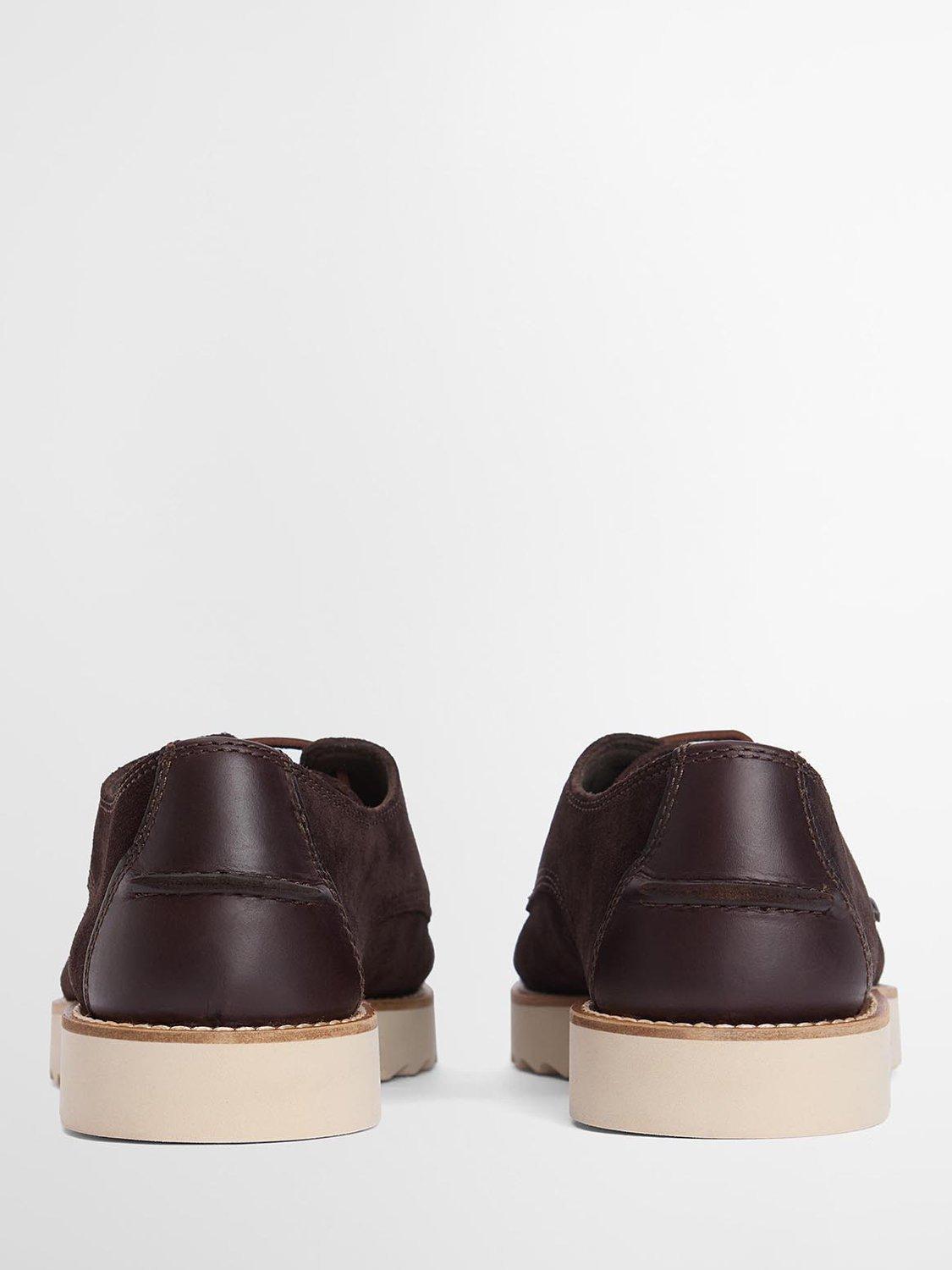 Product image 5 of 6, which shows Barbour Aydon Suede Derby Shoes, Dark Brown, 7