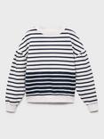 Mango Kids' Stripe Jumper, Navy