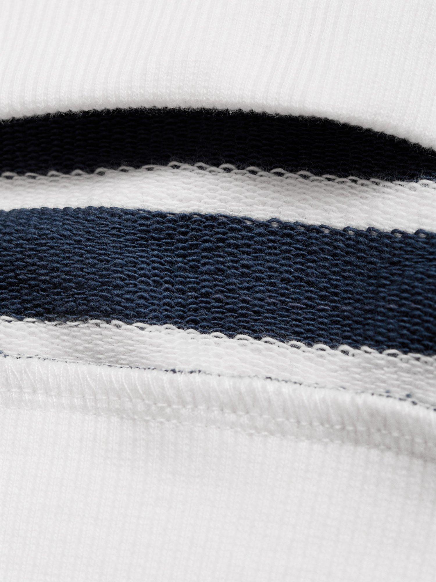 Product image 3 of 4, which shows Mango Kids' Stripe Jumper, Navy, 5-6 years