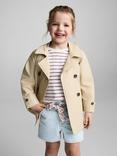 Mango Kids' Galab Printed Ribbon Denim Shorts